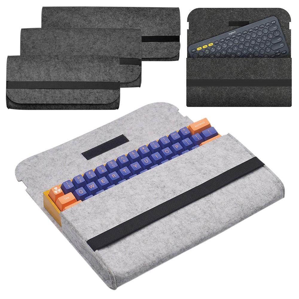 Protective Cover Peripheral Bag Computer Keyboard Bag Keyboard Pack Felt Bag Keyboard Carrying Case