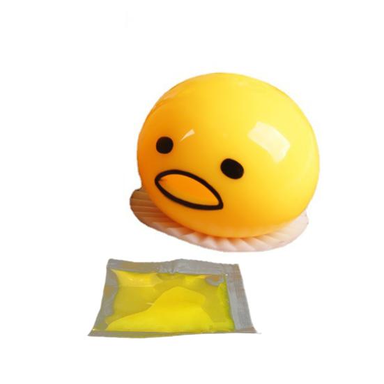 Squeeze Fidget Toy Yellow Liquid Relieve Boredom High Elasticity Eco-friendly Cartoon Egg Yolk  Squeezing Decompression Halloween Gift