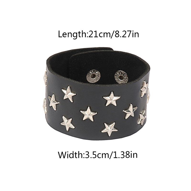 Women/Men Men Women Leather Wristband Men Women Gift Punk Style Leather Bracelet Cosplay Jewelry