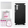 apgo Protective Skin Sticker for the Back+sides Compatible with Samsung Galaxy S21 Plus 5G, Full Wrap Film, Foil, Vinyl - Pattern Black Honeycomb
