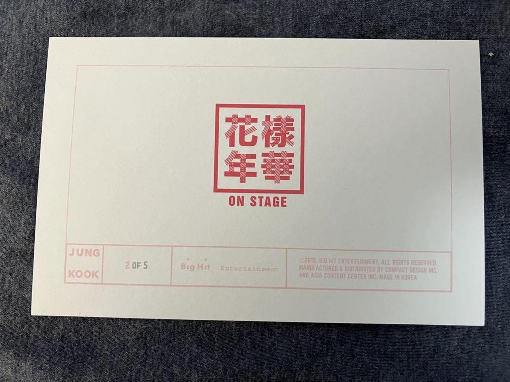 [USED] Official BTS Hwayangyeonhwa ON STAGE Photo Comp