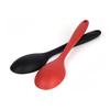 Durable Anti-rust Wear-resistant Ergonomic Handgrip Dining Silicone Non Stick Oval Spoon for Dorm Fruit Spoon