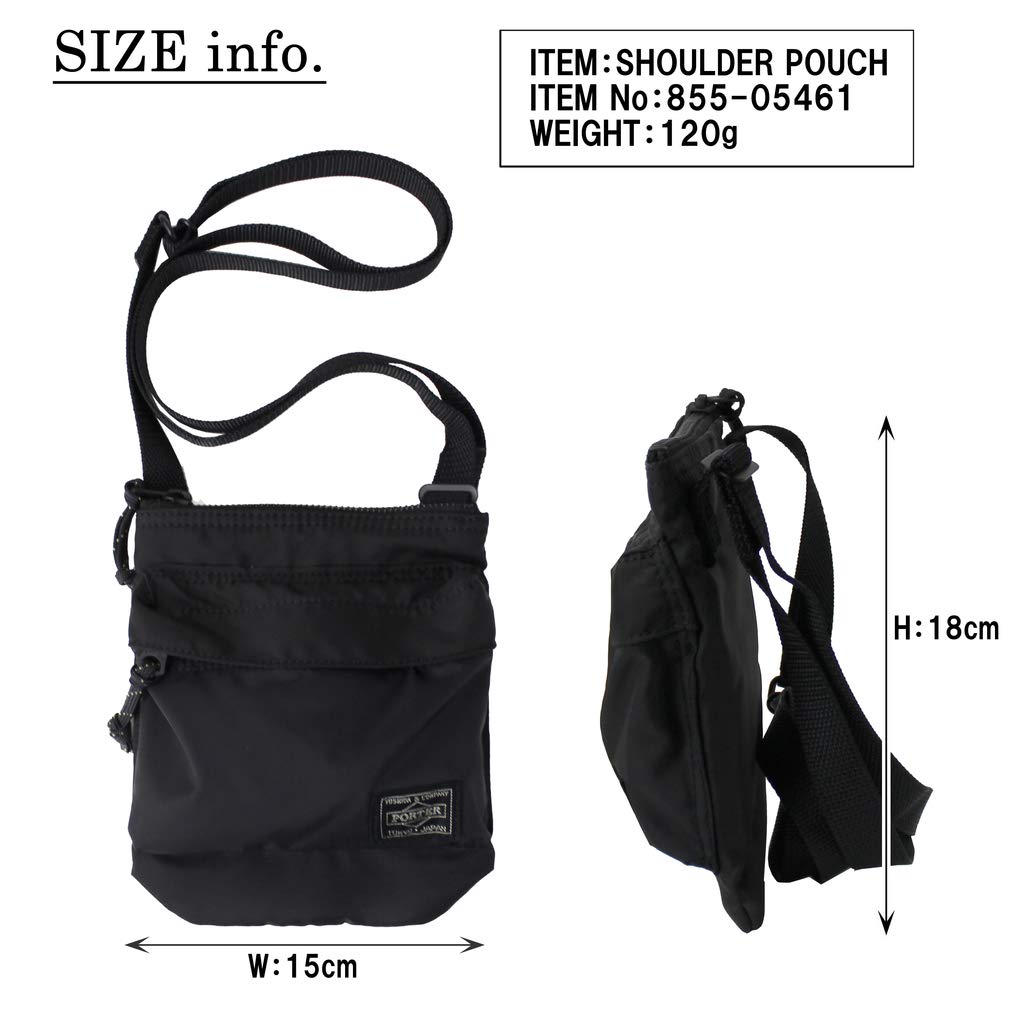 Porter FORCE Shoulder Bag W150 X H180 [Porter] 855-05461 Black/10 Approx. (mm)