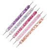 5 Pcs Nail Art Dotting Pen Crystal Beads Handle Dual-ended Drawing Painting Rhinestones Manicure Tools