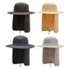 Summer Wide Brim Bucket Hat For Women Men Outdoor Breathable Hiking Fishing Hat Male UV Protection Sun Hats With Neck Flap