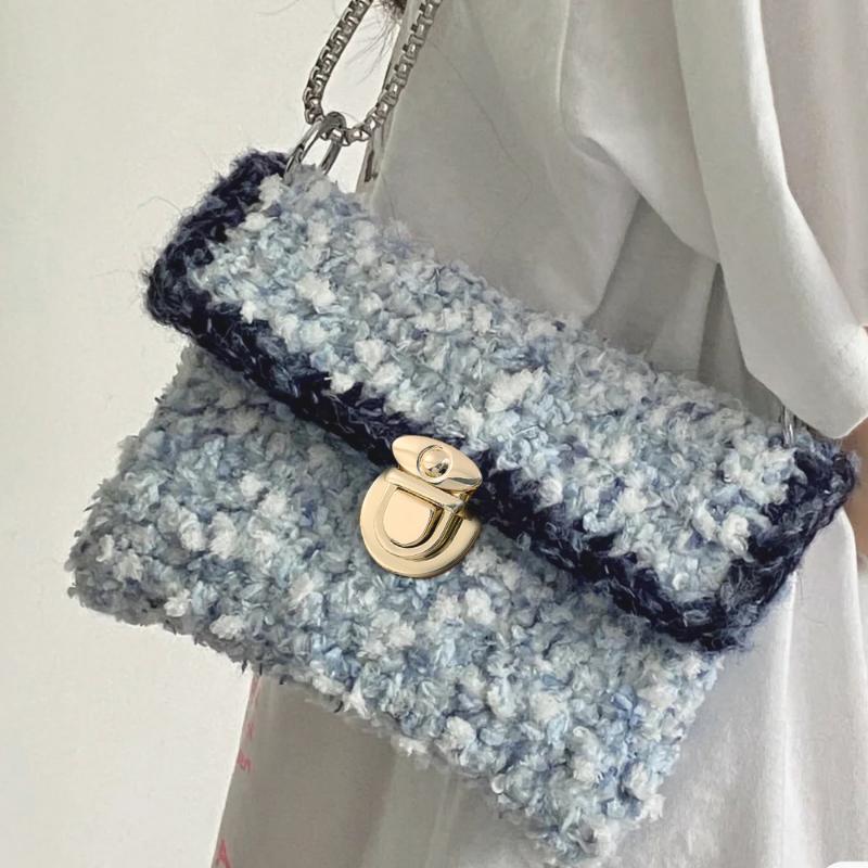 2pcs Women's Lock Clasp DIY Craft Hand Bags Clasp Catch Buckles Metal Snap Clasp Locks Wallet Fasteners Wallet Buckle Totes