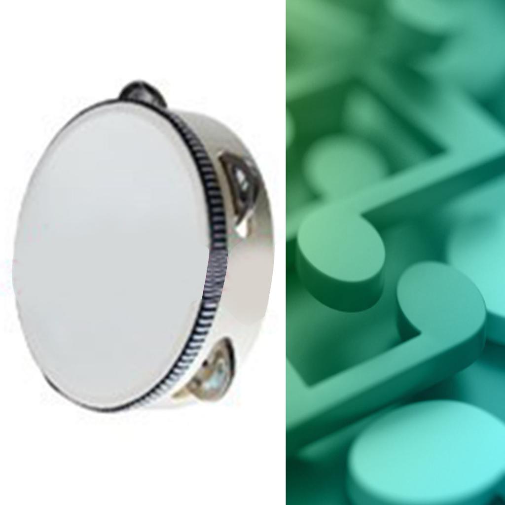 Wooden Handheld Tambourine Educational Interesting Percussion Tambourine Drum for Party 15cm6in