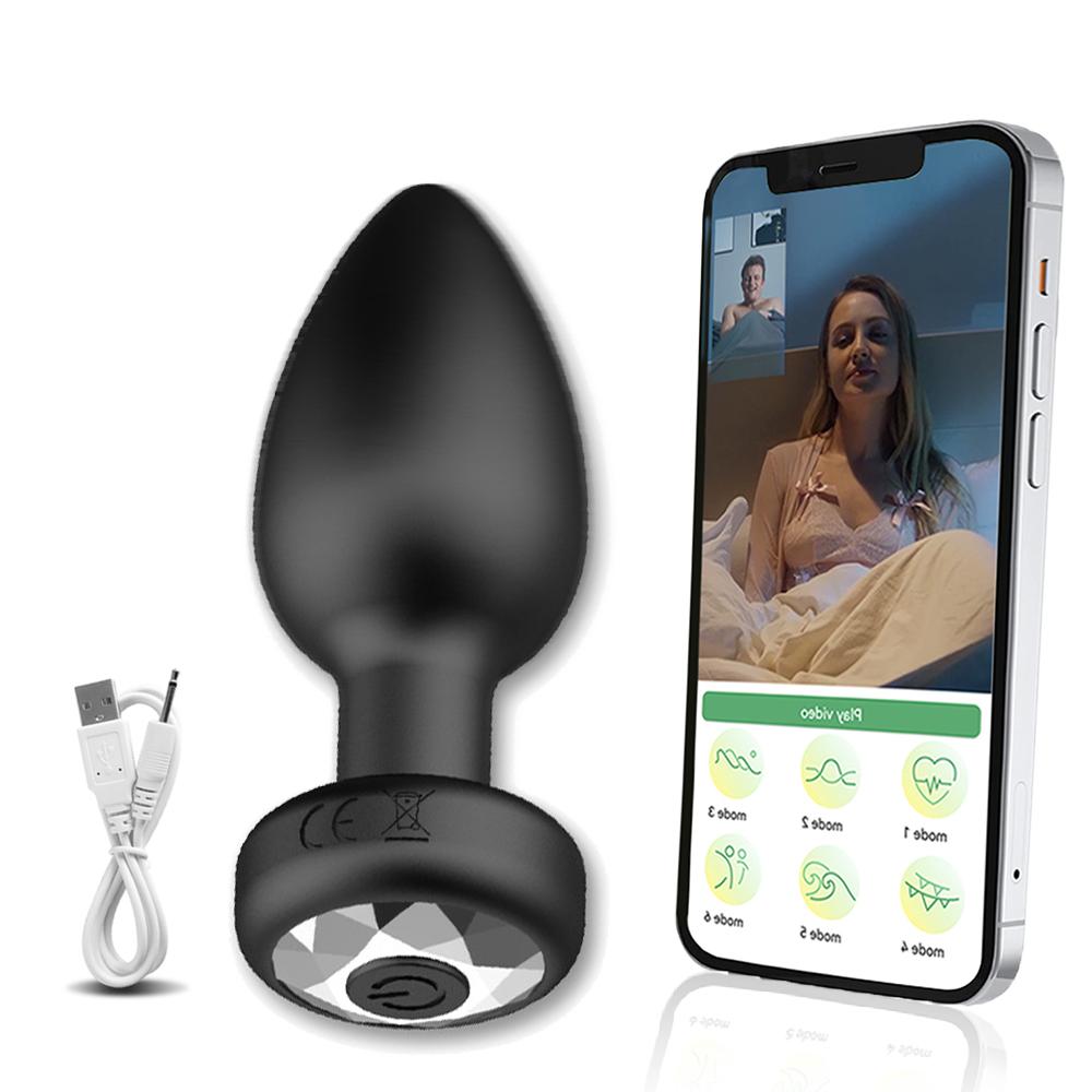 Anal Plug APP Bluetooth Butt Vibrator for Women Man Long Distance Wireless Remote Controlled Ass Buttplug Female Male Sex Toys