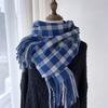 Luxury Cashmere Womens Scarf Spring Winter Plaid Cappa Opera Cape Wraps Female Tippet Bandana Scarves Headscarf