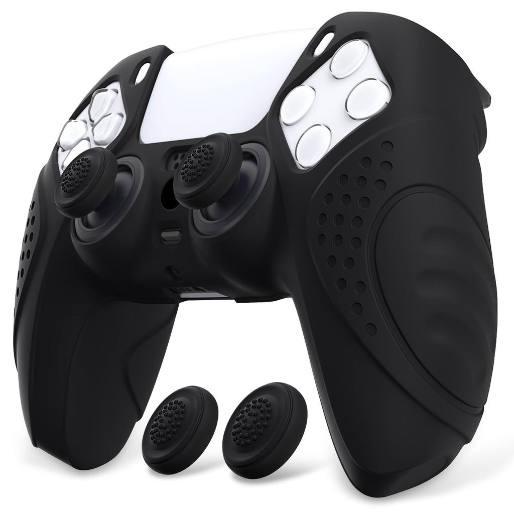 eXtremeRate PlayVital Guardian Protective Cover for Ps5 with Stick Cap Edition, Controller, [black]