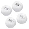 Set of 4 Stylish Shoe Clip Detachable Furry Ball Shaped Shoe Clips Versatile Fluffys Pompoms Shoes Buckles Accessories