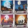 Halloween Decoration Tapestry Spooky Party Backdrop Cloth Props Large Home Decor Tapestry Room Wall Hanging Tapestry