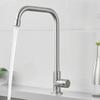 Stainless Steel Kitchen Faucet Single Lever Hole Tap Cold Sink Faucet Single Handle Deck Mounted Water Tap