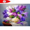 Diamond Painting Full Round Lavender Mosaic Flower Diamond Embroidery Cross Stitch
