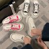 Heelless Bag Head Half Slippers Summer New Platform Canvas Shoes Women's One-pedal Lazy Single Shoes