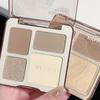 Natural Highlight Vertical Contouring Tray Matte Brightening Powder Waterproof Shadow Contouring Tray Oil Control Lasting Set Women's Makeup