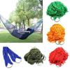 Portable Nylon Hammock Hanging Mesh Sleeping Bed Swing Outdoor Travel Camping