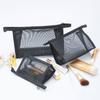 Black Mesh Makeup Bags Women Girls Cosmetic Bag Organizer Travel Portable Wash Lipstick Toiletry Sanitary Napkin Storage Bags