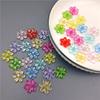 New Diy Bracelet Necklace Accessories Colorful 10Pcs 23mm Handmade Sun Flower Shape For Jewelry Making Acrylic Beads Loose Spacer Beads  Beads