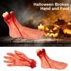 Halloween Broken Finger Prop Set Realistic Fake Blood Chopped Off Fingers Severed Hand Foot Ornaments
