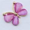 10Pcs/Set  Cute Colorful Butterfly Costume Decoration Alloy Stained Glass Buckle DIY Jewelry Accessories Wedding Card DIY Decor