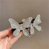Crystal Handmade Butterfly Hair Clip Elegant Bud Hairpin Butterfly Shape Hairpins Bun Maker