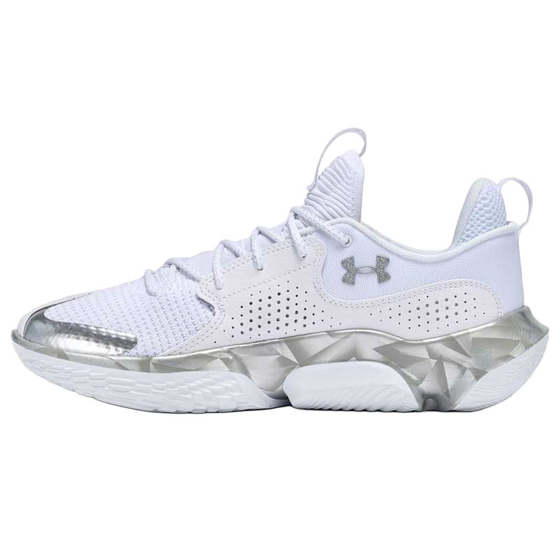 Under Armour Flow FUTR X 3 VVS White Distant Grey Silver Unisex Sneakers Metallic-Silver 3028020-100