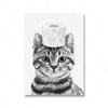Bathroom Bunny Cat Dog Roll Paper Wall Art Canvas Painting Kids Room Decor Toilet Animal Poster Print Fashion Black White Murals