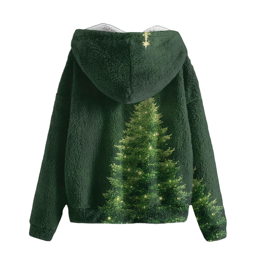 Мужская зимняя флисовая толстовка с капюшоном на молнии с накладным карманом, повседневная куртка