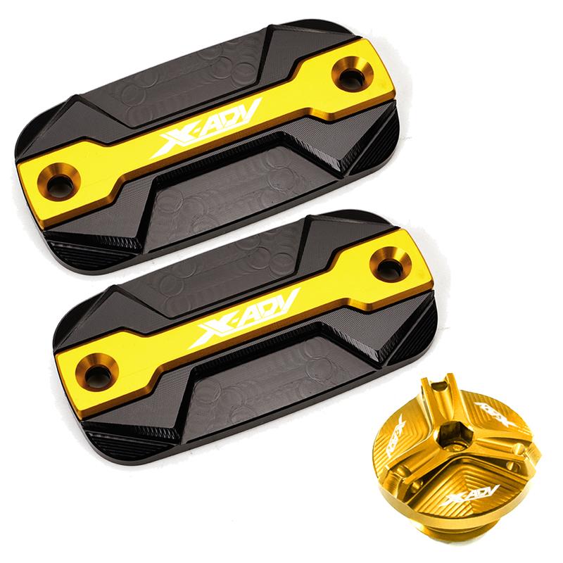 Motorcycle Brake Fluid Reservoir Cover & Engine Oil Filler Cap For HONDA XADV X-ADV X ADV 300 750 1000 2017-  2022