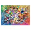 Tenyo In 500 Piece Stained Art Gyutto Series Jigsaw Puzzle Disney Disney Pixar Color Circle X Service Card Included [Made Japan] (25 36cm) DSG-500-650