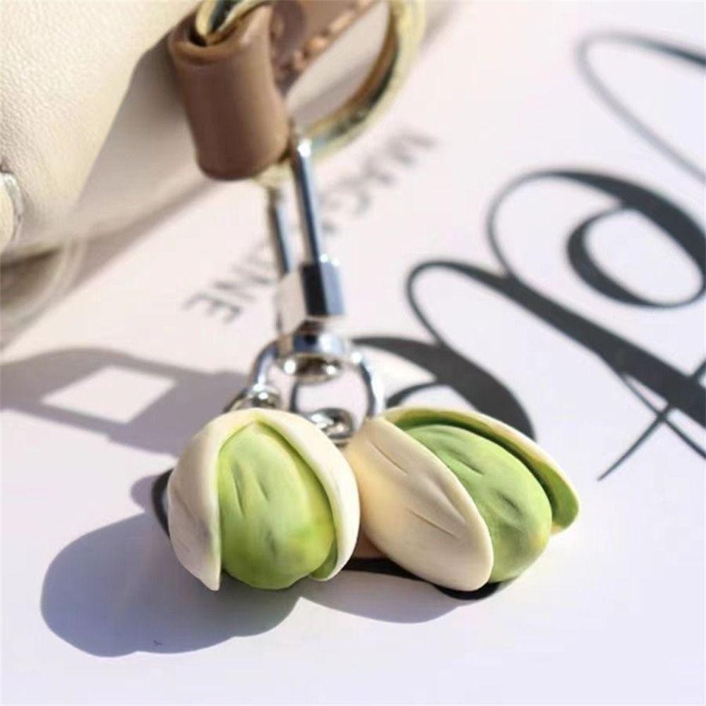 Bag Pendant Food Series Pendant Pistachio PVC Keychain Unique Simulation Food Keychain Gift