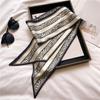 Temperament Thin Silk Scarf Silk Long Strip High-End Fashion Women'S Headscarf Versatile Thin Narrow Streamer Diagonal Scarf