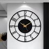 Designer Metal Wall Clock for Living Room | Latest Antique Stylish Fancy Decorative Big Size Wall Watch for Bedroom,