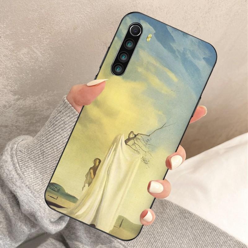 Retro Art Salvador Dali Painting Phone Case For Xiaomi Redmi Note 11 10 9T 8 7 Pro Redmi 10 9 9A 9C 8 7 6 Soft Black Phone Cover