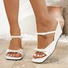 Fashion Women Comfortable Elegant Wedge Sandals Fashion Beach Designer Shoes for Women 2025 Summer Anti-slip Outdoor Platform Sandals