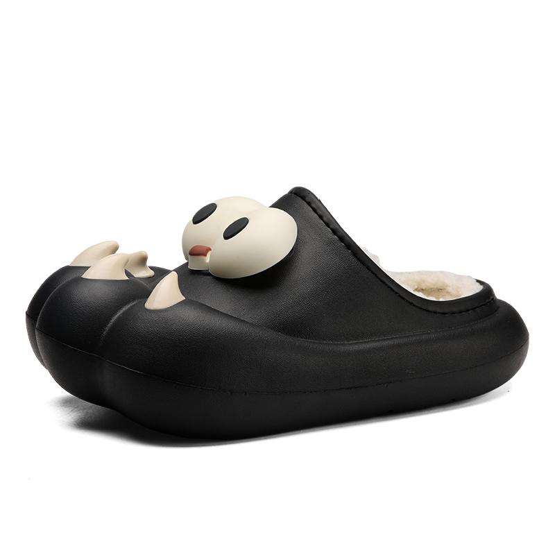 Winter Couple Plus Size Fashionable Lightweight and Plush Warm Slippers Cotton Shoes Men's and Women's Casual Cotton Slippers 36-45