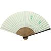 Kyoto White Rabbit Made In Paper Japanese Style Personal Present Free Fan, (Green), Kyoto, Japan, Women's Fan, Accessories, Craftsmanship, Use, Gift,