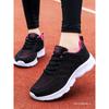 Spring and Autumn Women's Shoes Mesh Breathable Sneakers Women's Walking Casual Travel Shoes Lightweight Flying Weaving Student Running Shoes