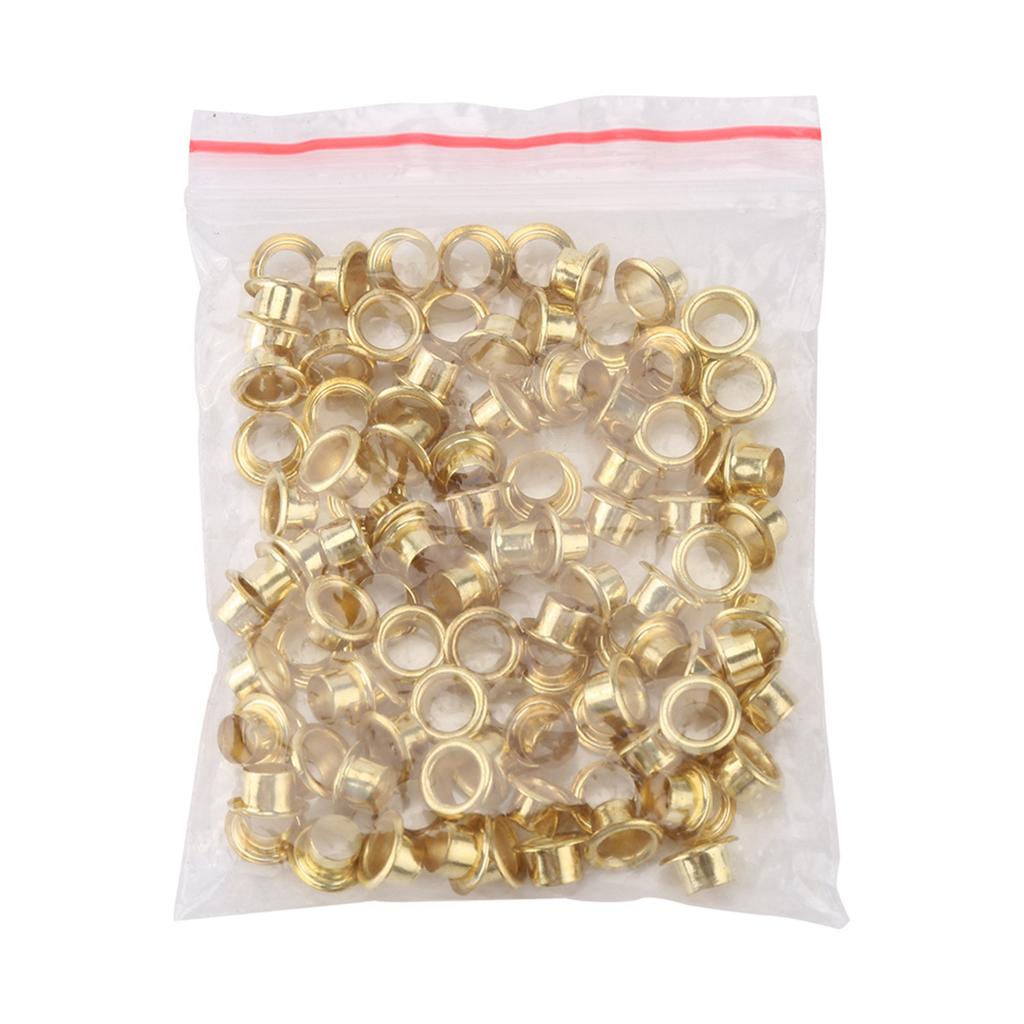 Rivet Setter Punch Pliers Belt Holes Eyelet Setting Tool with 100pcs Easy Press Hollow Grommets