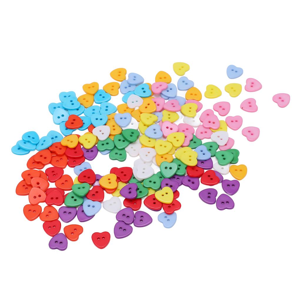 180 Pcs Mixed Color Resin Buttons 15mm Durable Children Sweater Shirt Buckle for Clothing Sewing