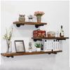 Specialized Laminate Iron Water Pipe Support Bracket Bracket Vintage Bracket Single Tier Pipe Wall Shelf