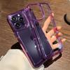 For Iphone 14 Pro Clear Shockproof Phone Case For Iphone 14 13 12 11 Pro Max Xs Max Xr X Transparent Acrylic Hard Cover Purple