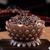Alloy Lotus Incense Burner Bronze Incense Stick Holder Metal Craft Handmade Censer Office Home Decor