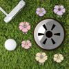 Magnetic Golf Ball Marker with Hat Clip Rustproof Corrosion Resistant Metal Flower-Shaped Golf Ball Marker Accessories