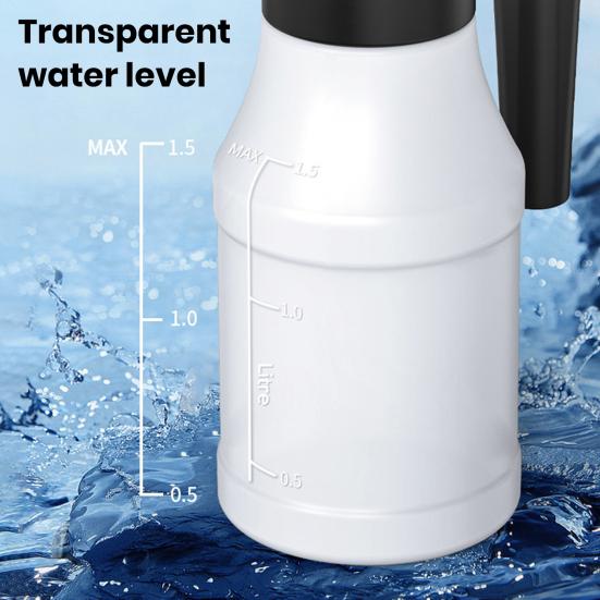 1.5L Electric Foam Sprayer High Pressure Car Wash Water Can 30min Continue Using