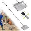 Chicken Poop Scooper 4-in-1 Poultry Litter Scoop with Handle Litter Sifting Shovel