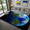 Fashion 3D Printed Earth Large Carpets Galaxy Space Pattern Carpet Parlor Big Carpet Living Room Bathroom Mat Anti-slip