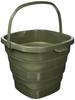 BUNDOK Folding Bucket 10L BD-602KA Khaki Foldable Compact Storage