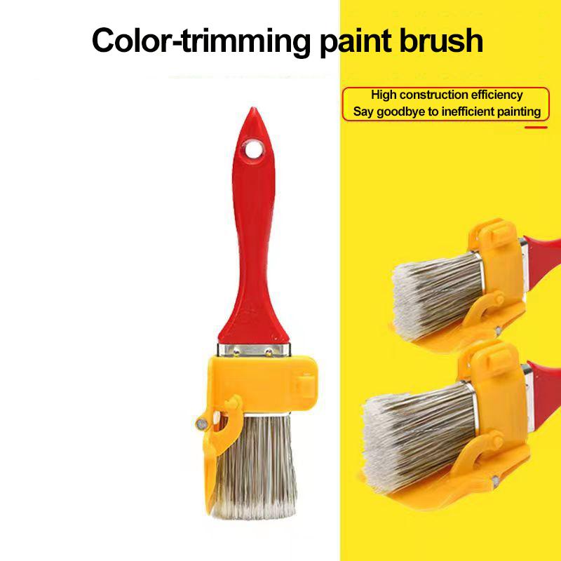 2Pcs/Set Edging Color Separation Paint Brush Handheld Paint Edger Tool Ideal For Indoor and Outdoor Use On Walls and Ceilings